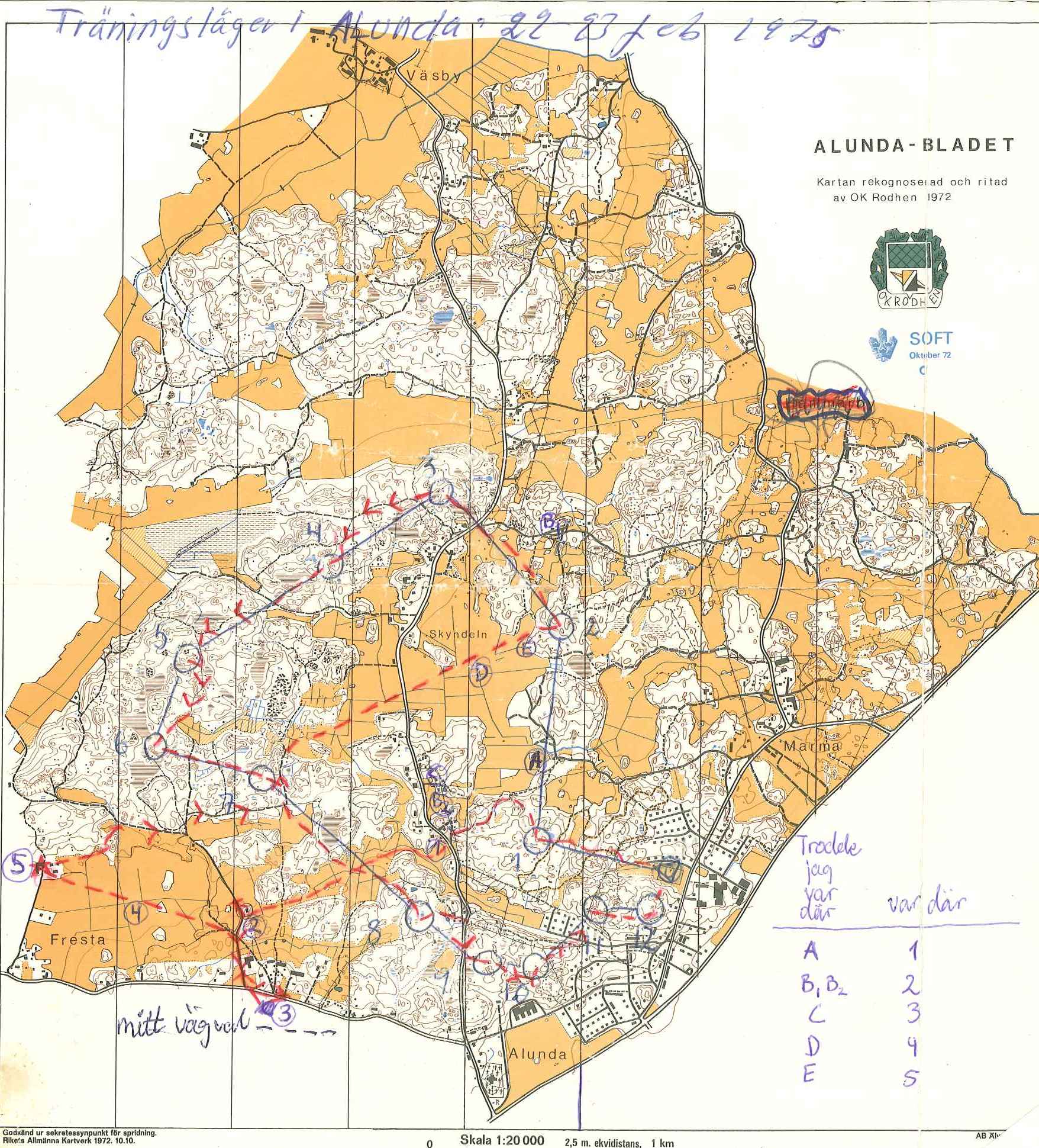 Träning Alunda (1975-03-22)