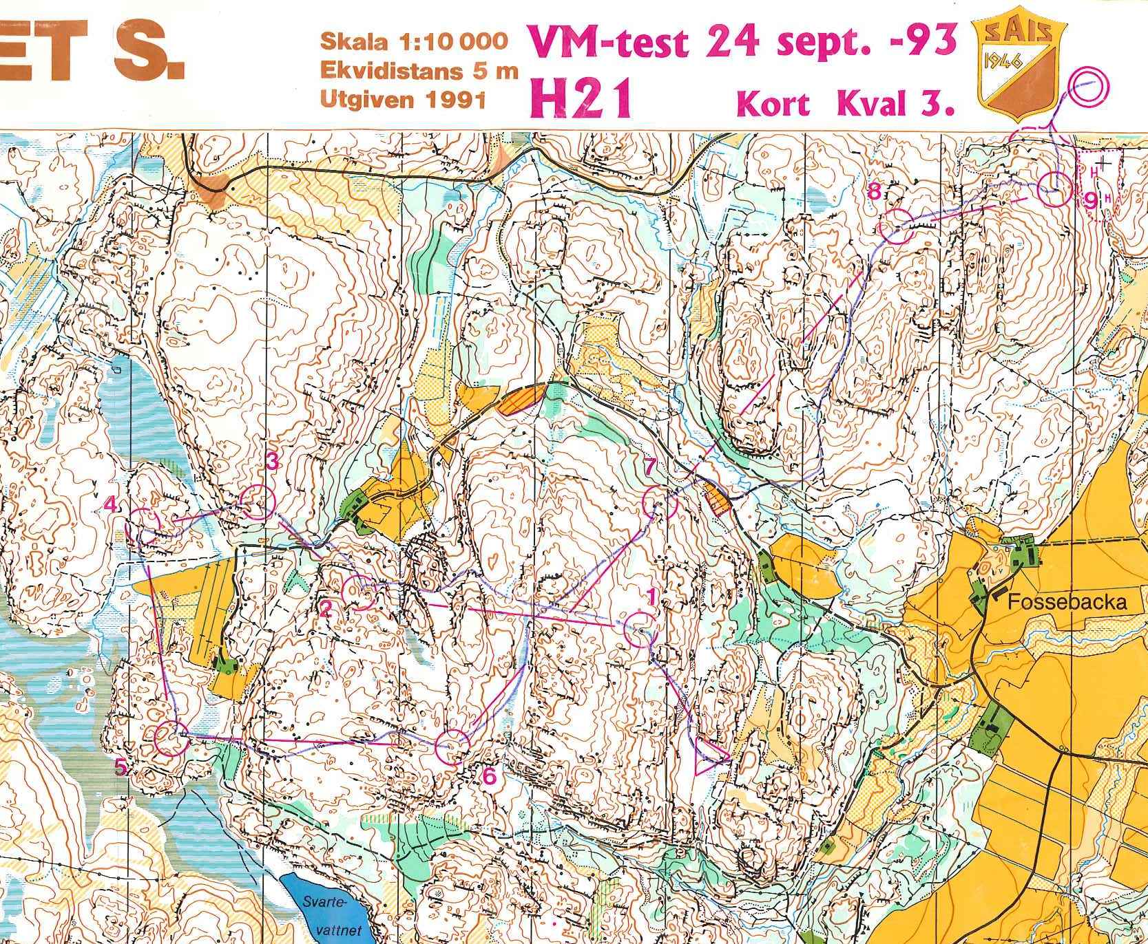 VM-test kort, kval (1993-09-24)