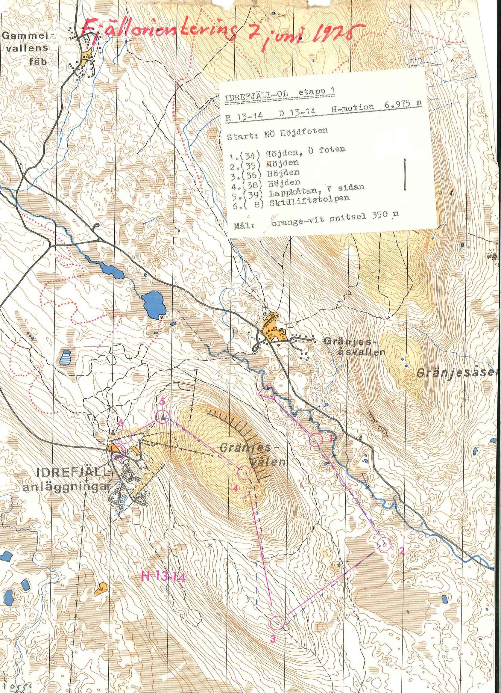 Fjäll-OL E1 (07.06.1975)