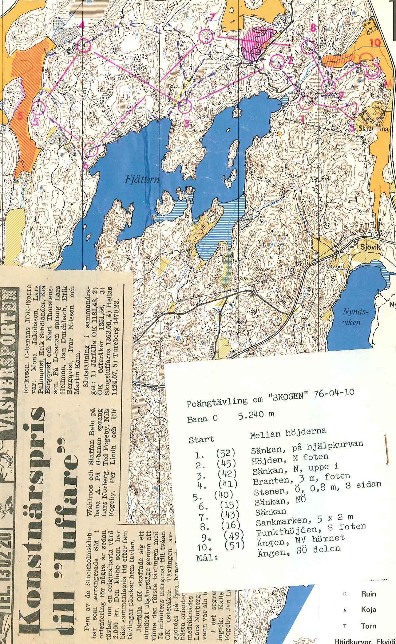 SM-tavlan klubbmatch (10/04/1976)