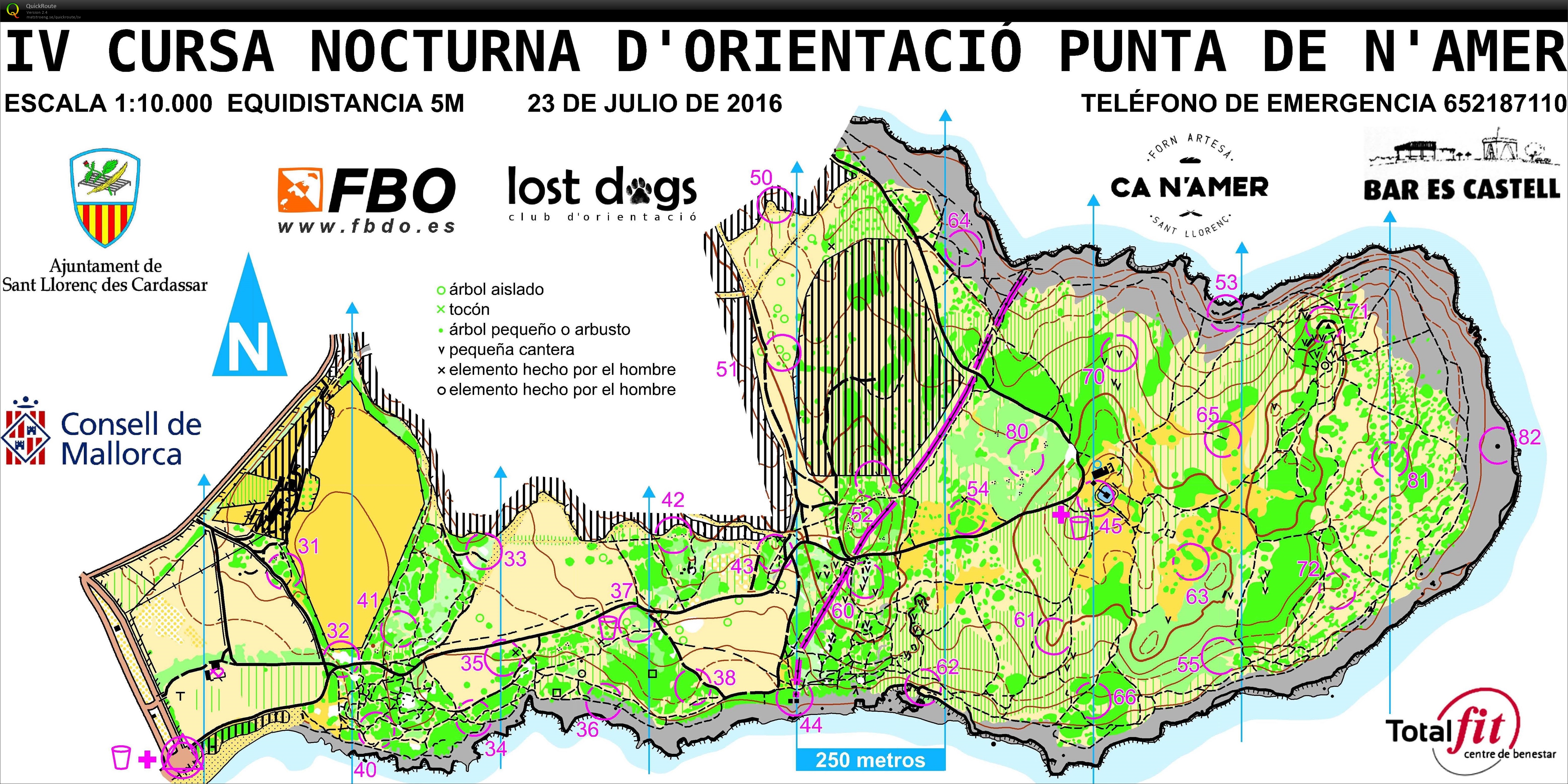 IV Corsa Nocturna D'Orientacio Punta D'Amer (23/07/2016)