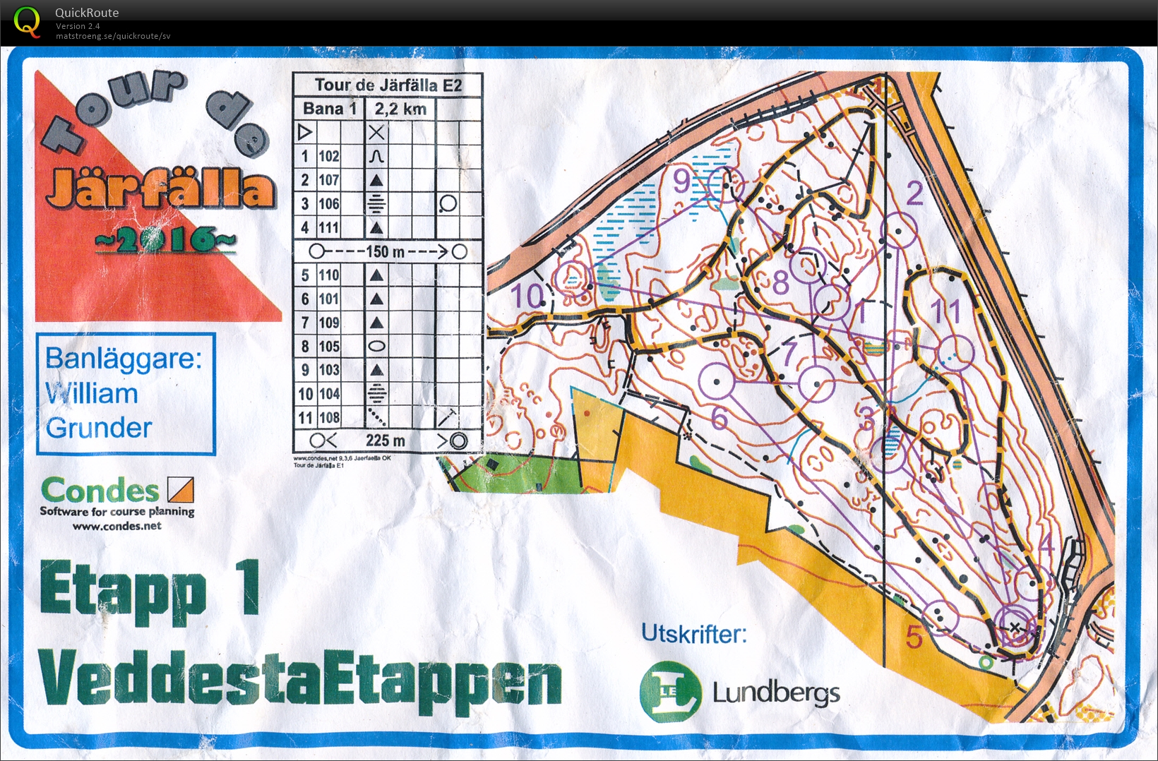 Tour de Järfälla - Veddestaetappen (2016-11-01)