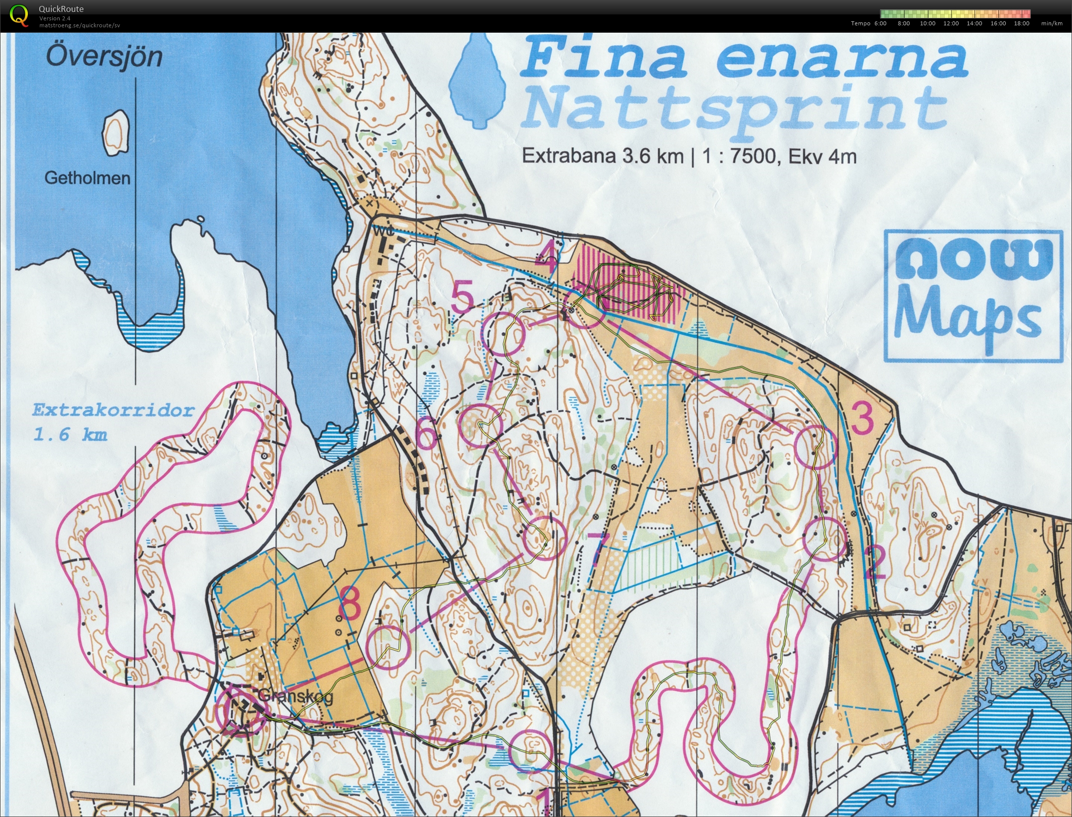 Bana till och från Fina Enarna (15.10.2020)