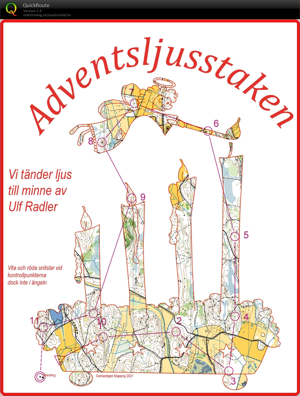 Adventsljusstaken - till minne av Ulf Radler (2021-12-19)
