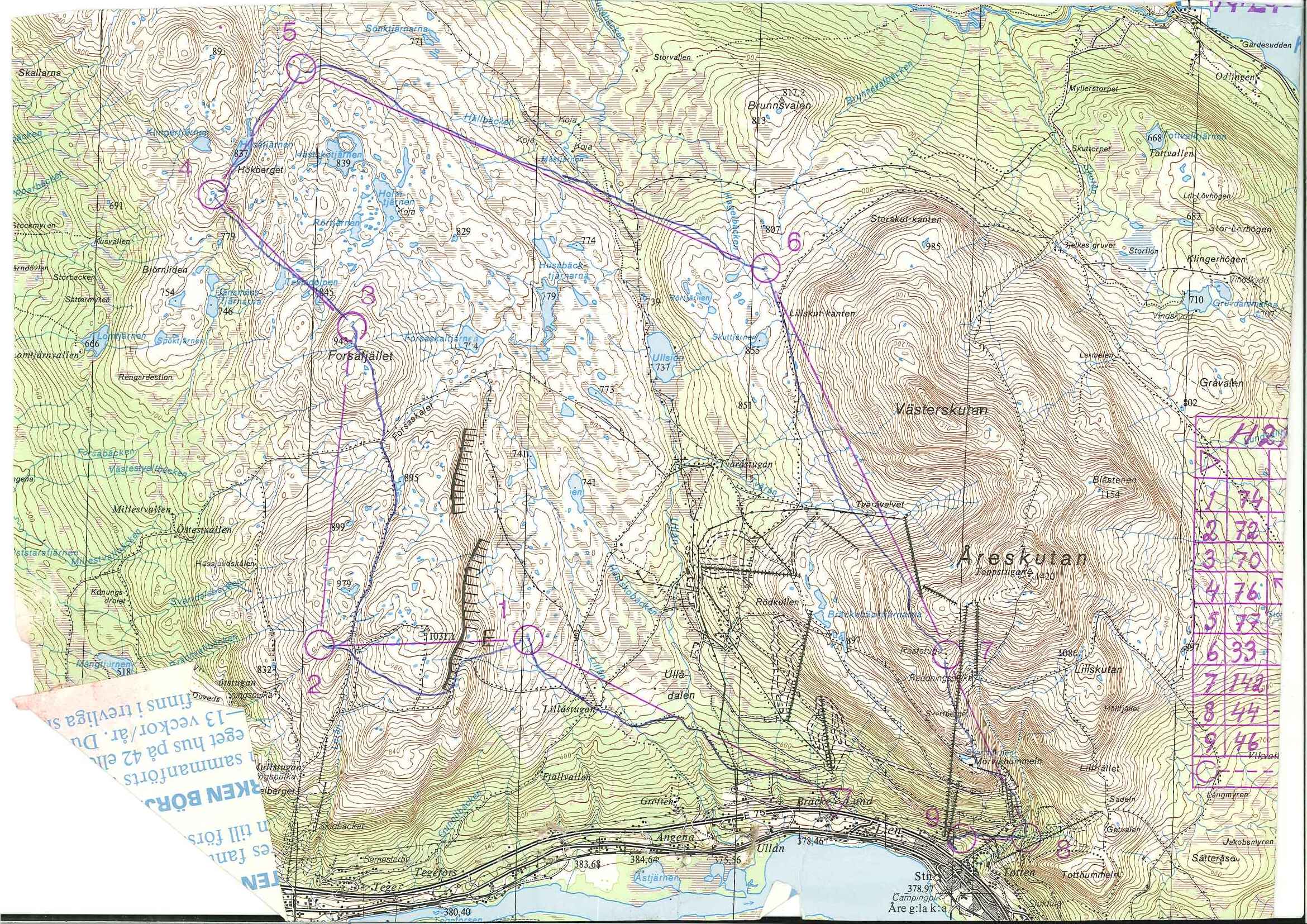 Fjällorienteringen dag 2 (08-07-1982)