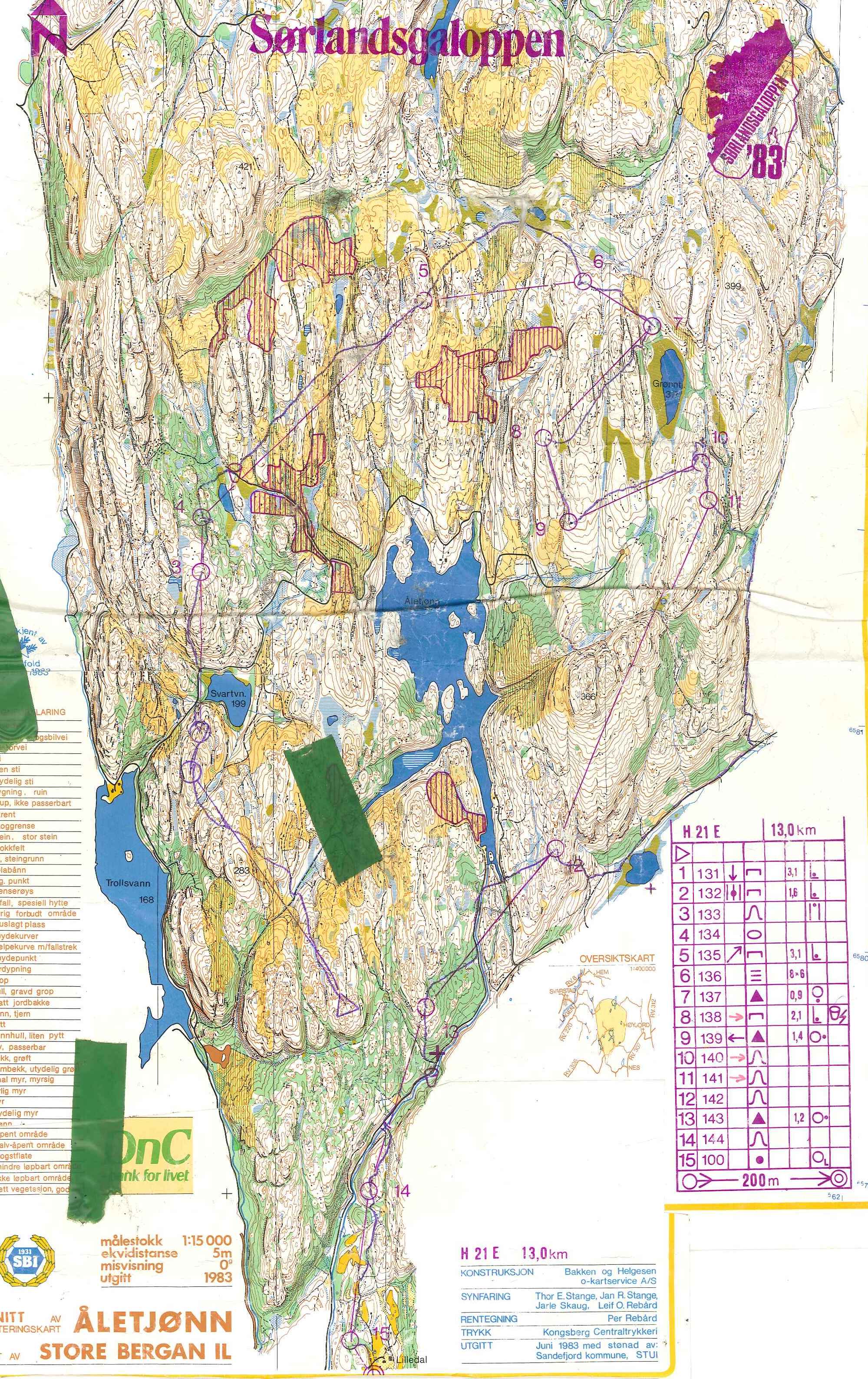 Sörlandsgaloppen dag 2 (10.07.1983)