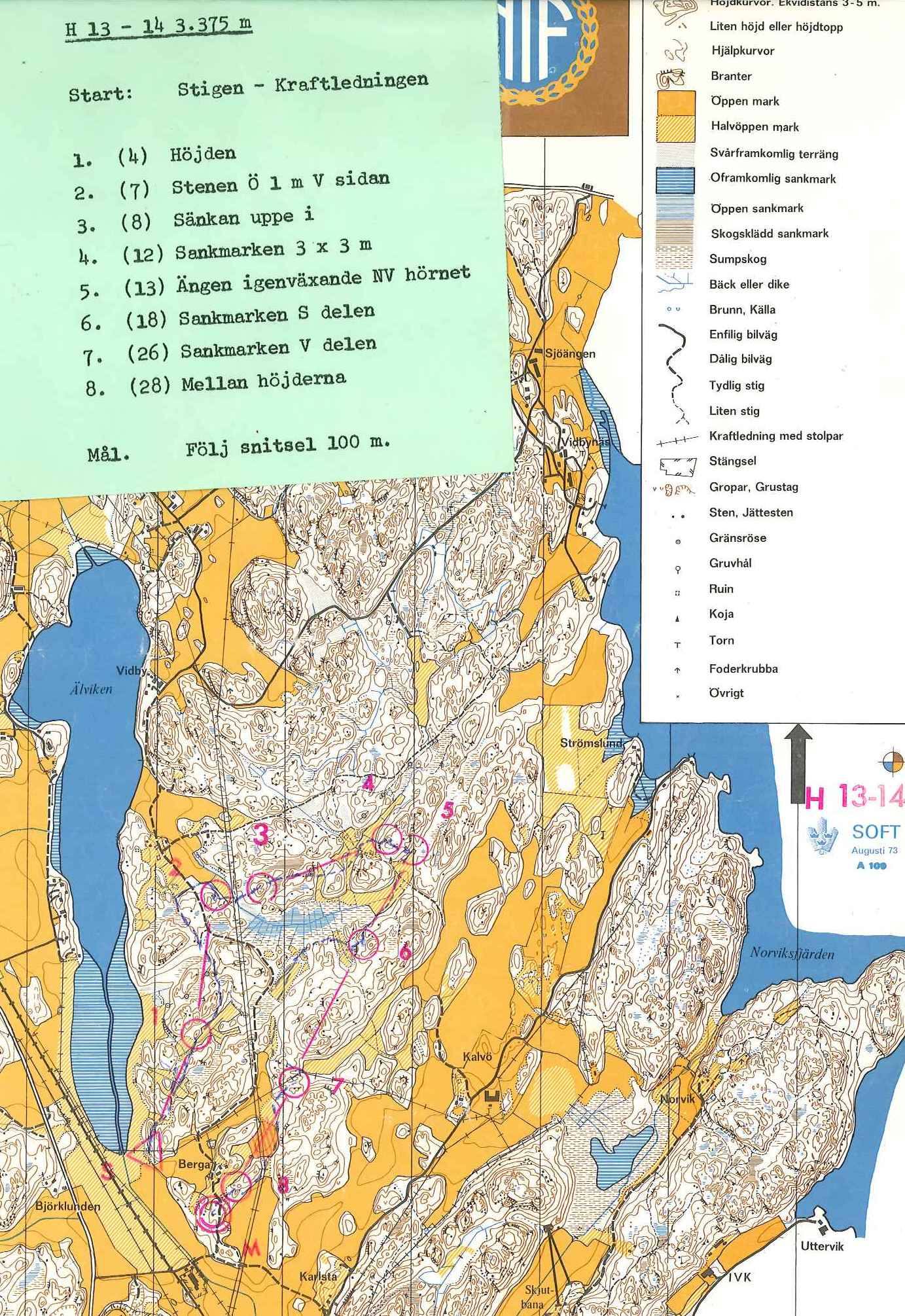 Ungdomsklubmatch JOK-St Tuna-Nynäshamn-Tranås-NAIS (11/05/1974)